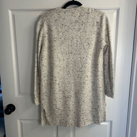 Women's Madewell Cardigan Sweater XS White Black wool blend - Picture 2 of 13